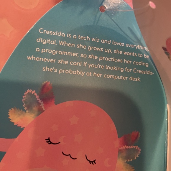 LAST NWT 14” Cressida the Glow in the Dark Axolotl Squish - Picture 5 of 6